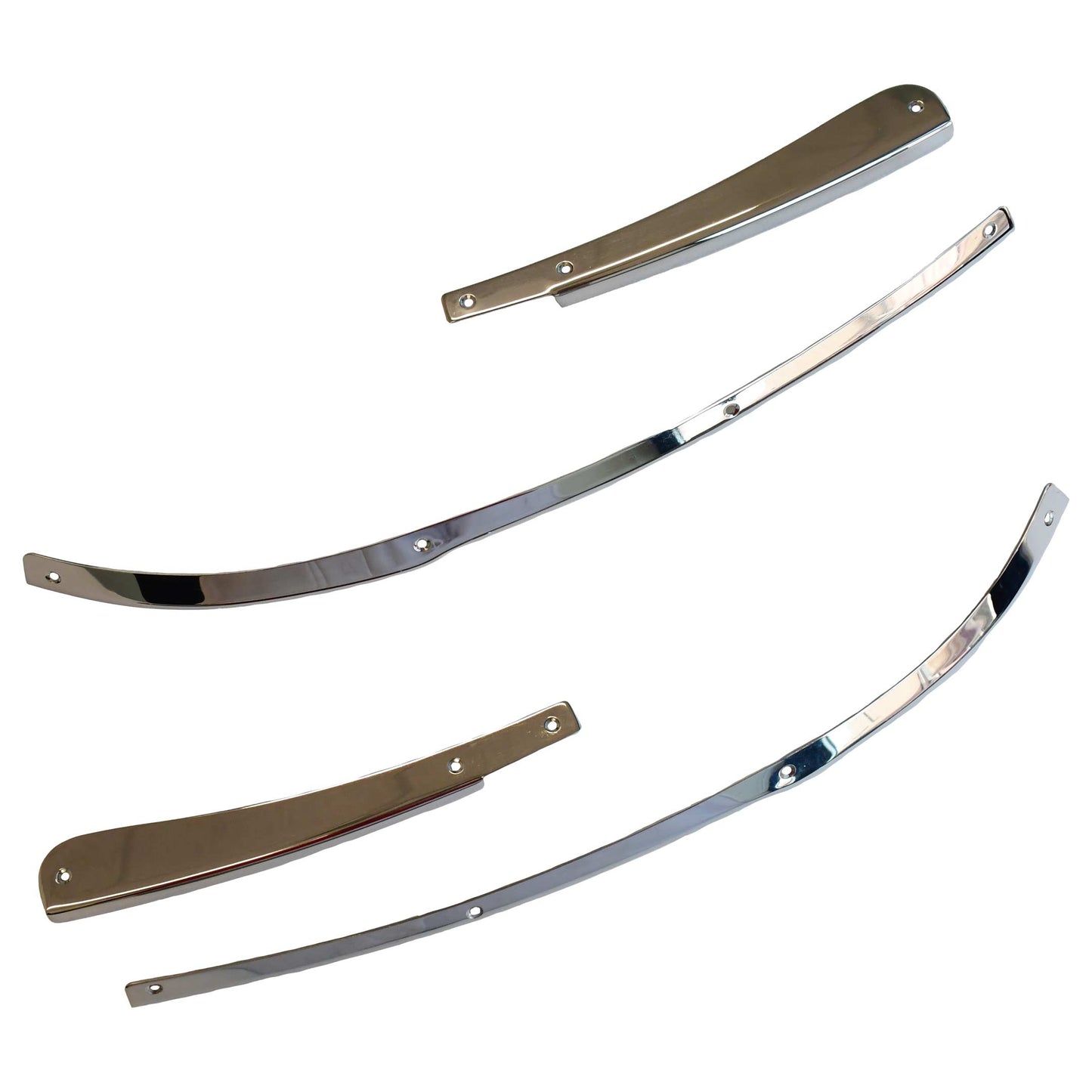 Classic Trim Parts - Door Jamb Chrome Edge Guard (Full Set) - Mercedes-Benz