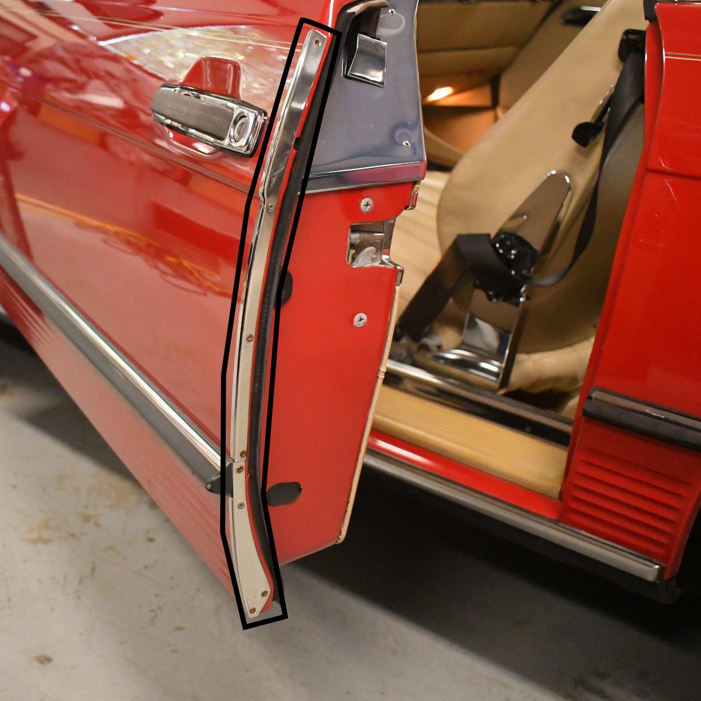 Classic Trim Parts - Door Jamb Chrome Edge Guard (Full Set) - Mercedes-Benz