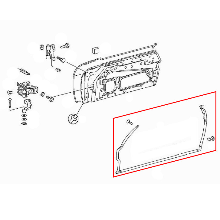 Mercedes R107 Premium Door Weather Seal Kit