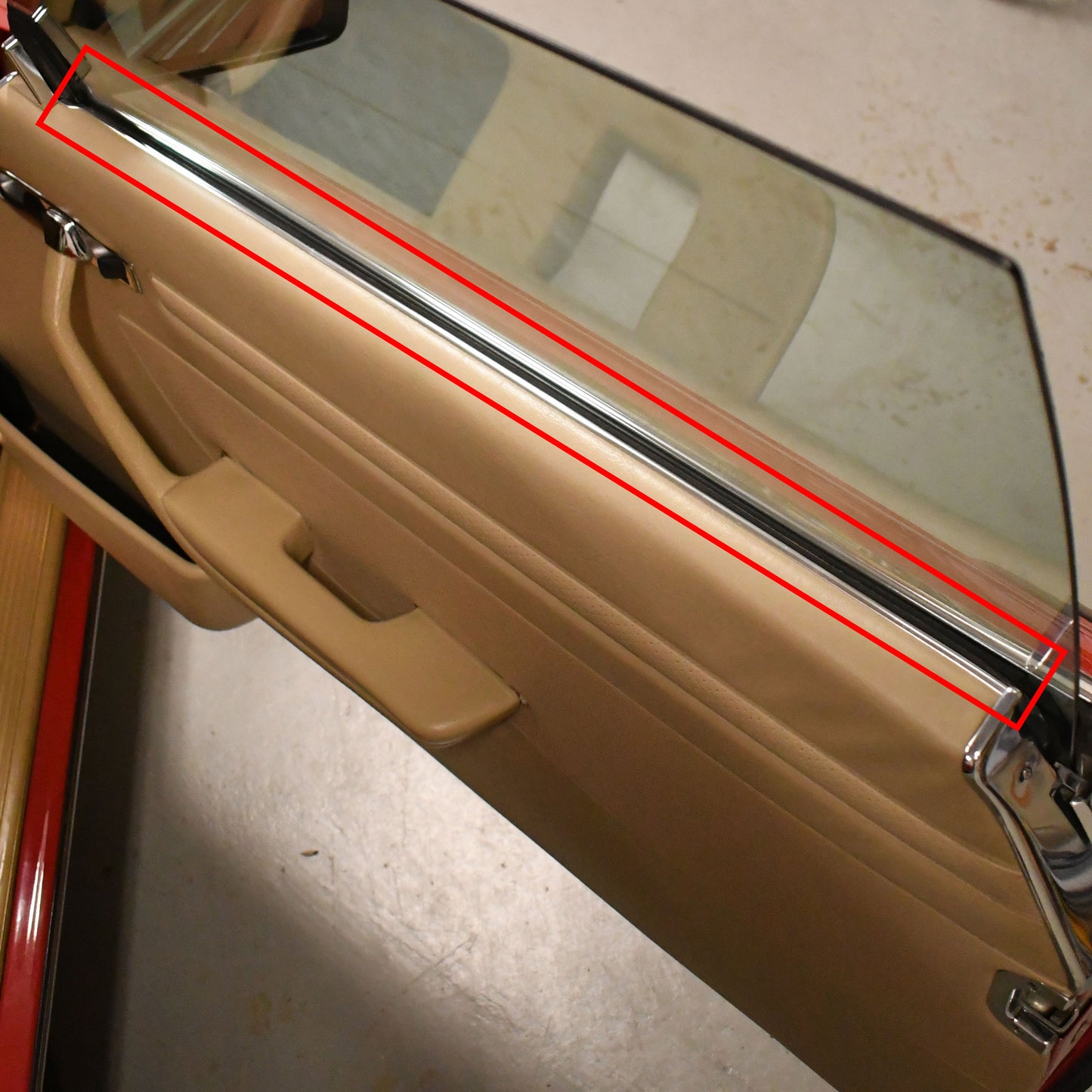 Inside Window Scraper Seal Genuine Mercedes