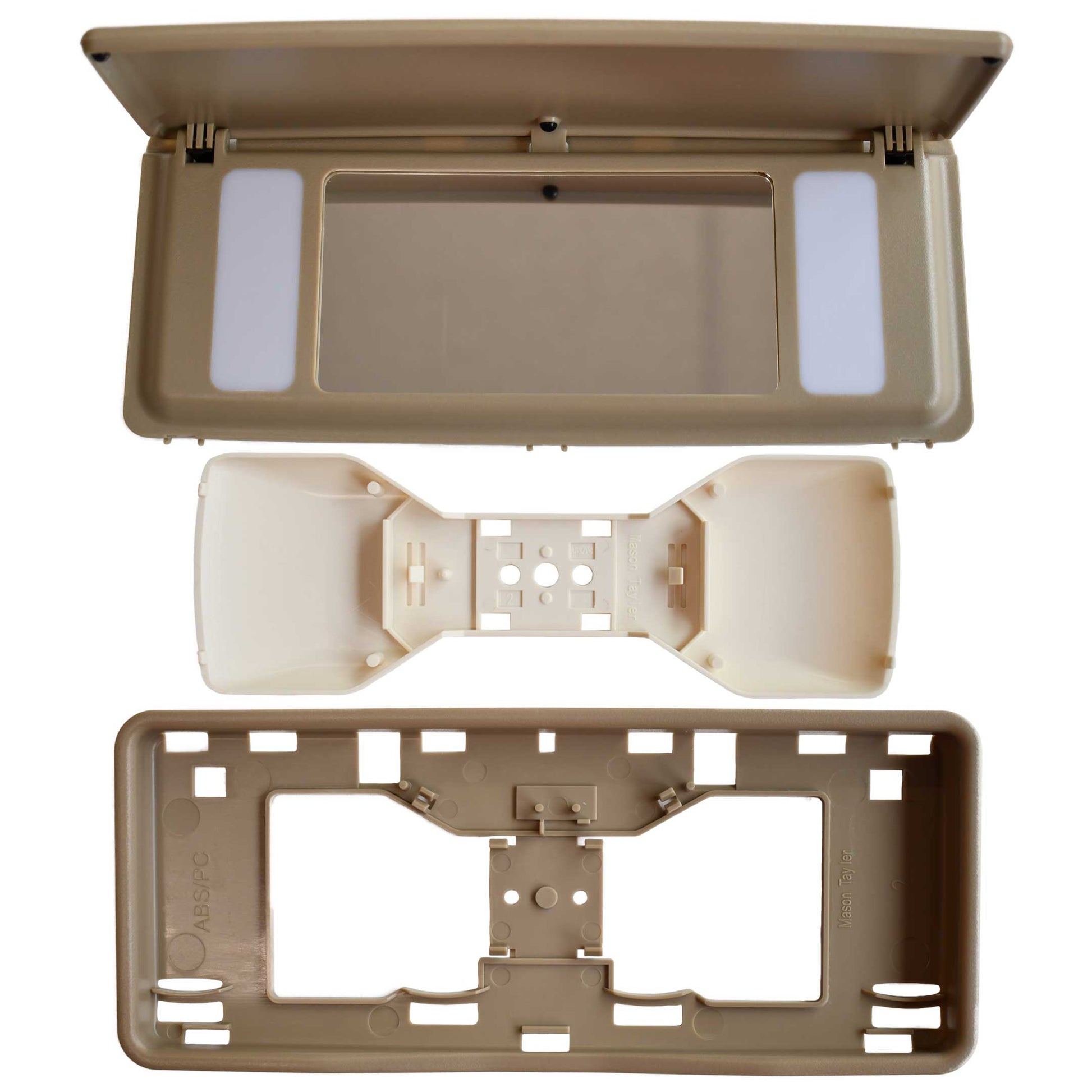 Classic Trim Parts - Sun Visor Vanity Mirror Assembly - W124 Models - Mercedes-Benz