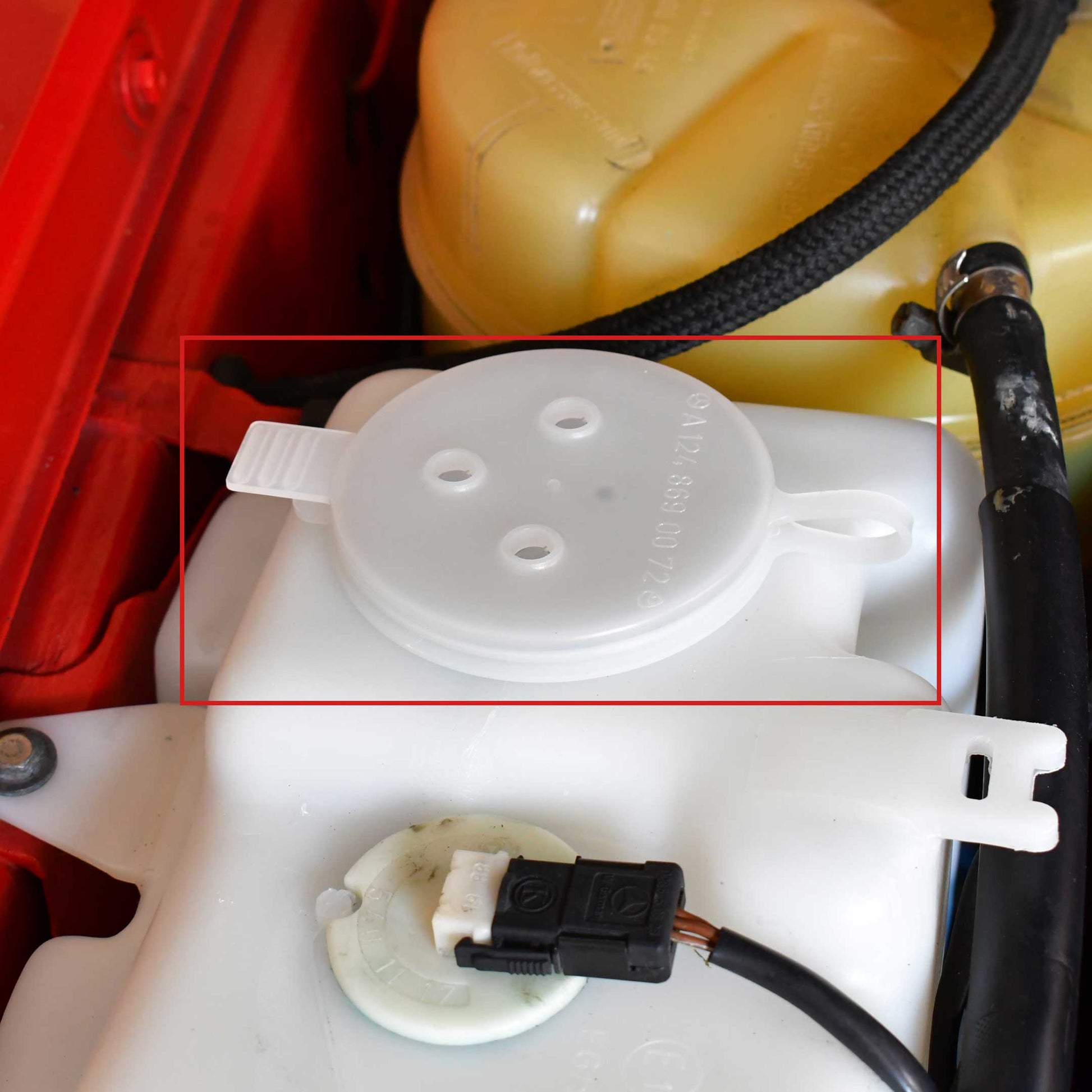 Classic Trim Parts - Windshield Wiper Fluid Reservoir Cap Genuine Mercedes - R107 and C107 Models - Mercedes-Benz