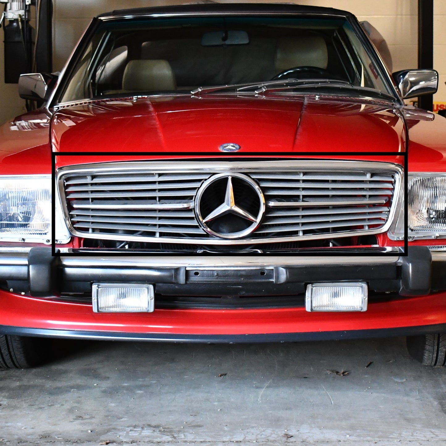 Classic Trim Parts - Front Grill Outer Frame Genuine Mercedes - R107 and C107 Models - Mercedes-Benz