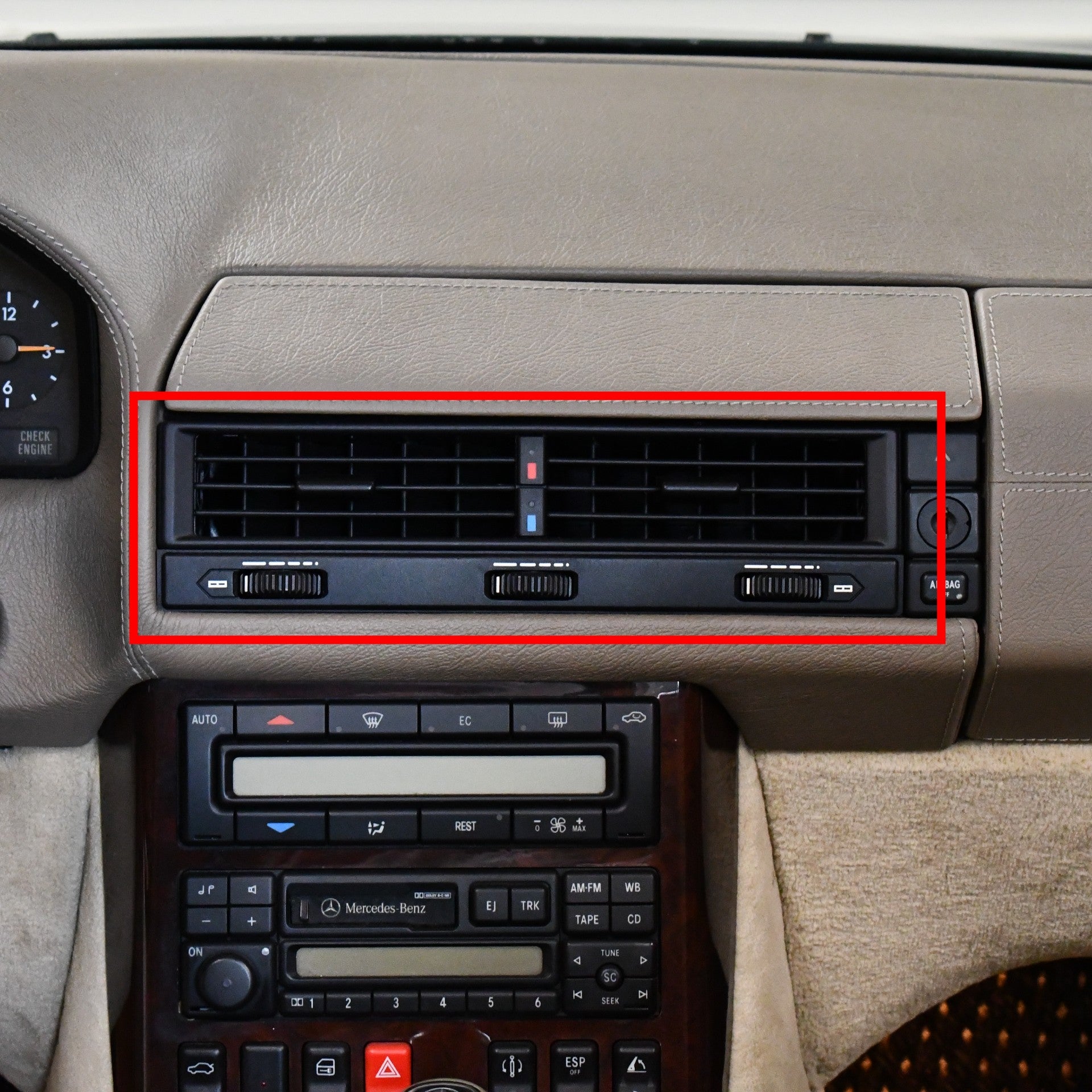 Classic Trim Parts - HVAC Center Duct Genuine Mercedes - R129 Models - Mercedes-Benz