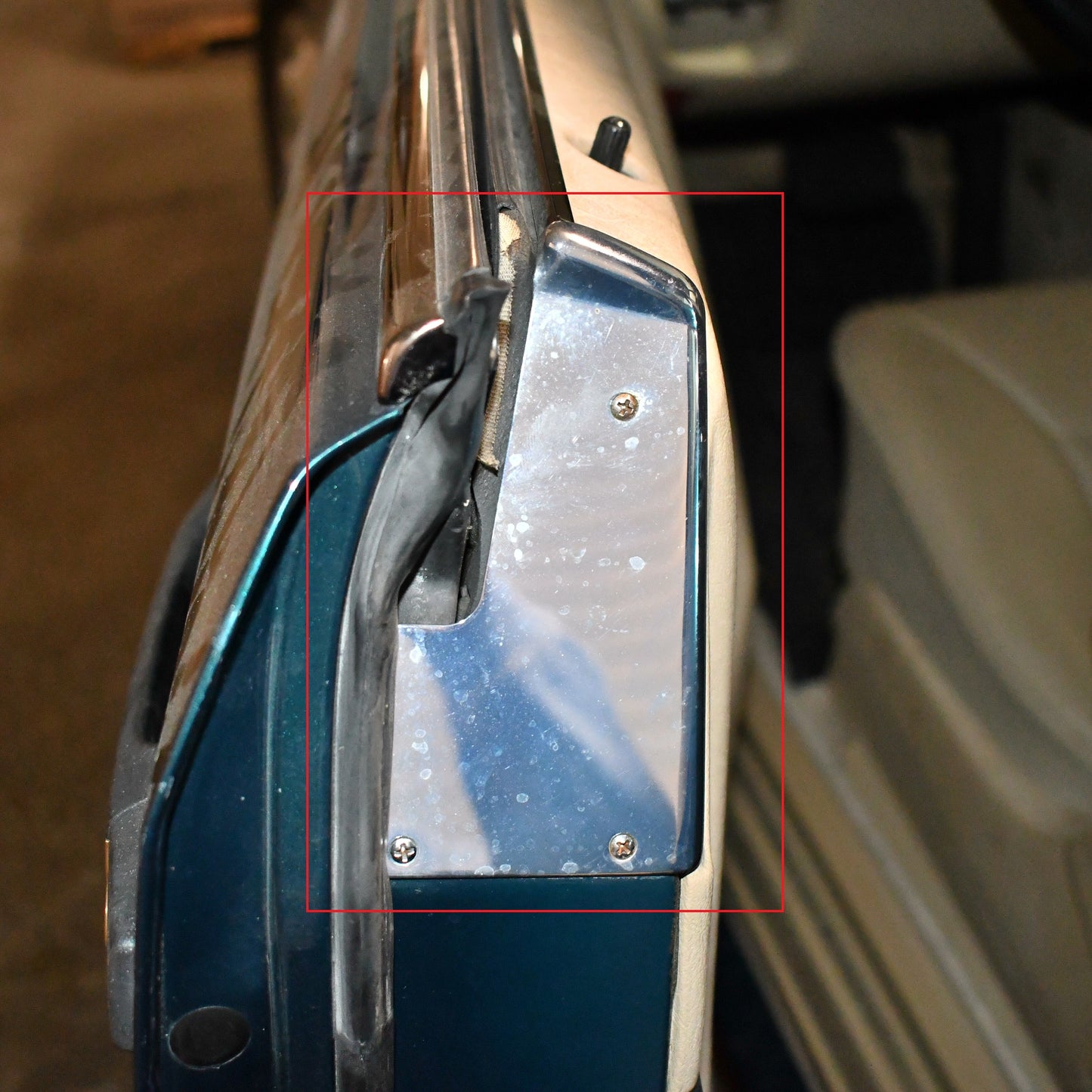 Door Jamb Ornamental Plate Covering Genuine Mercedes (Right) - R129 Models - Classic Trim Parts