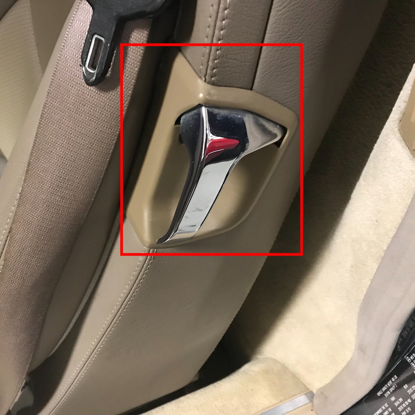 Classic Trim Parts - Mercedes R129 - Seat Release Handle Trim - Location