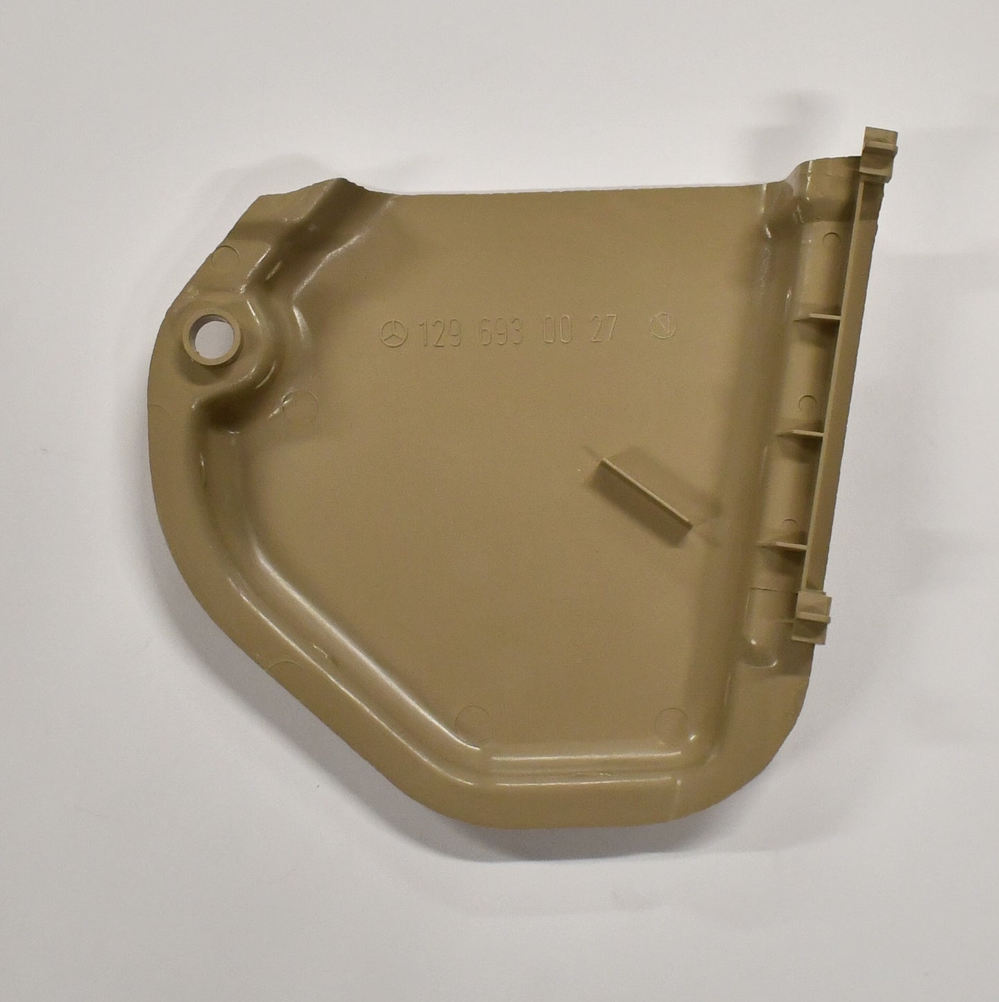 Trunk Lock Cover (Black & Mushroom) Genuine Mercedes - R129 Models - Classic Trim Parts