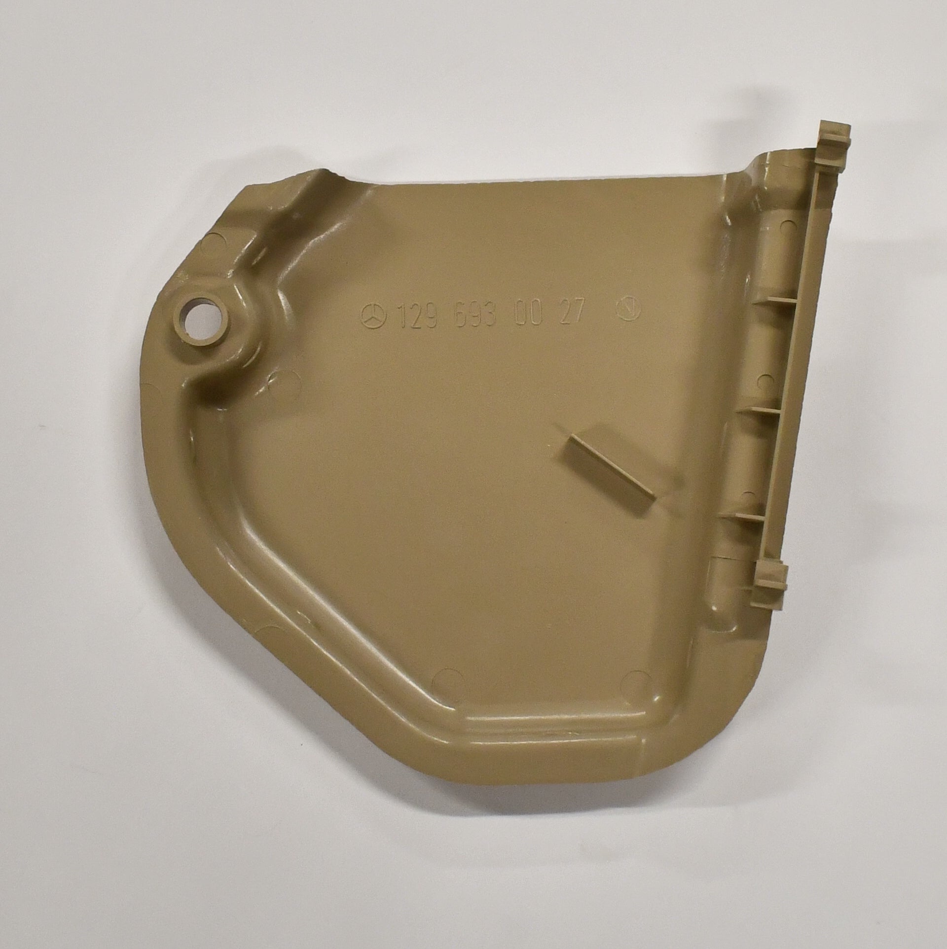 Trunk Lock Cover (Black & Mushroom) Genuine Mercedes - R129 Models - Classic Trim Parts