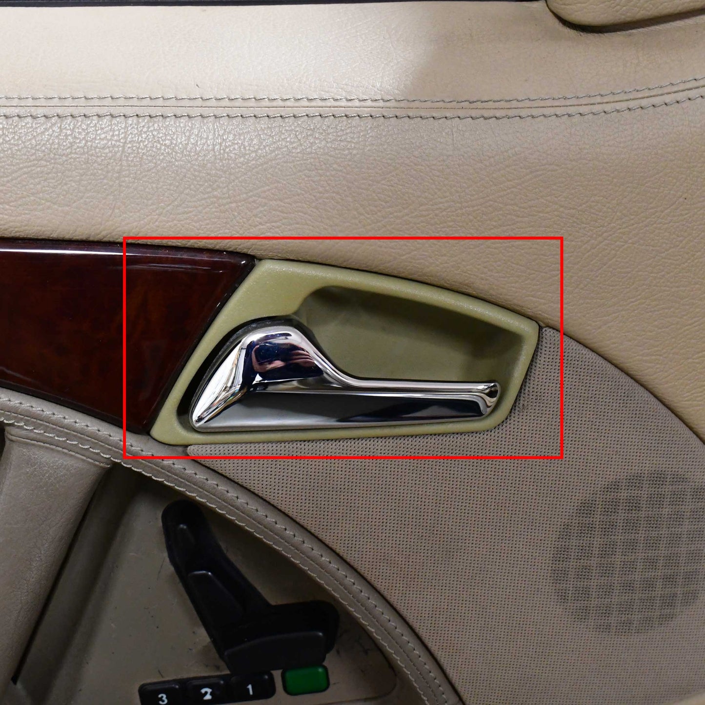 Classic Trim Parts - Door Handle Recess Trim (Black) (Left) Genuine Mercedes - R129 Models - Mercedes-Benz