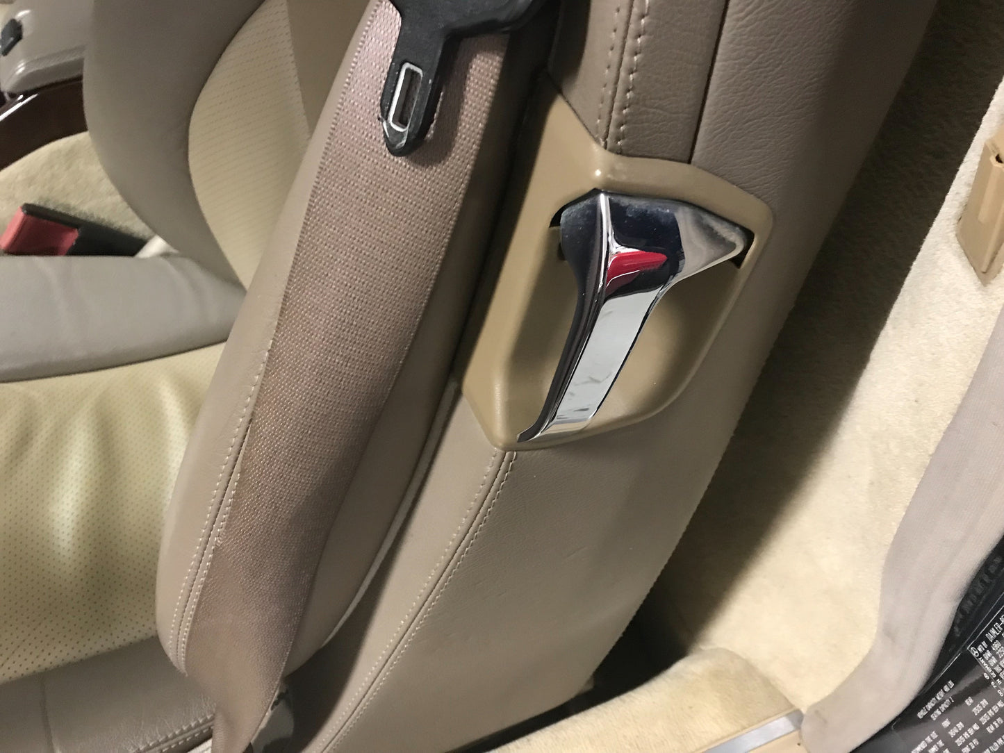 Genuine Mercedes R129 Right Side Seat Handle Cover - Classic Trim Parts