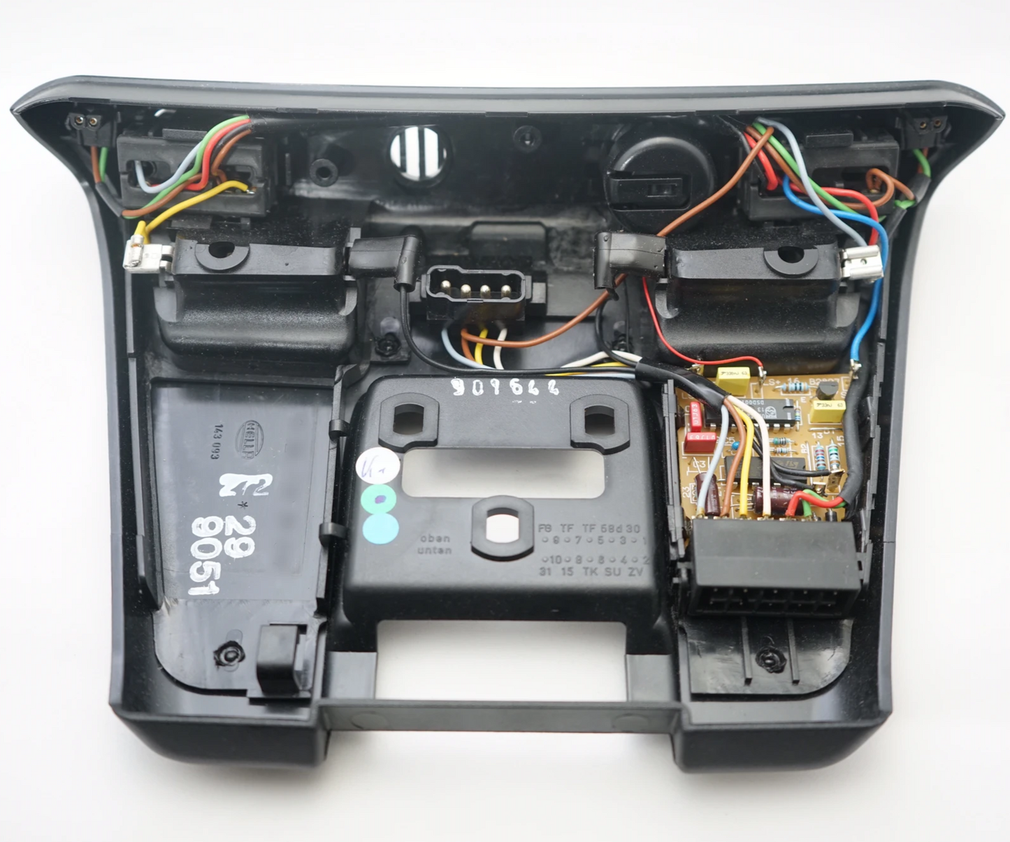 Genuine Mercedes Dome Light Console with Electronics A124 - Black - Classic Trim Parts