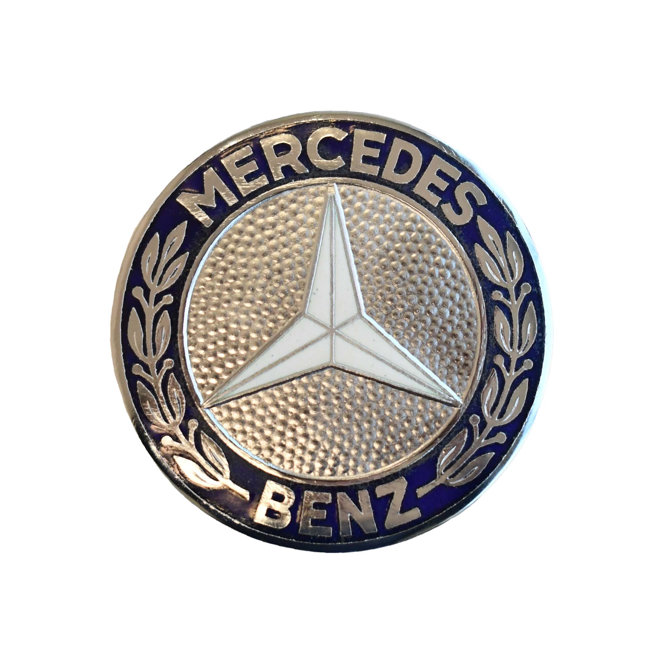 Metal Front Hood Emblem Badge Genuine Mercedes - R107 SL-Class