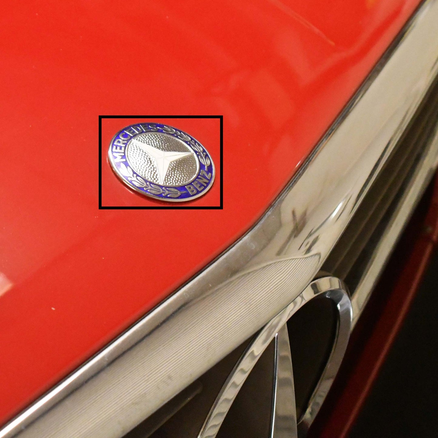 Metal Front Hood Emblem Badge Genuine Mercedes