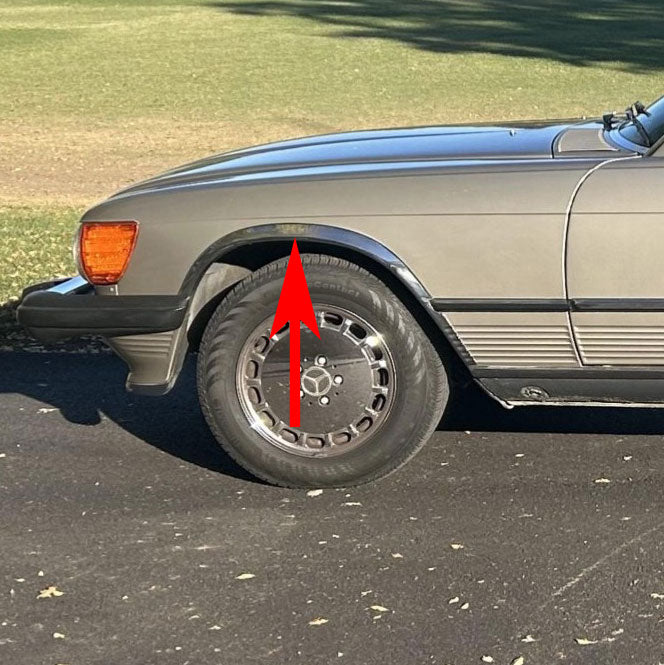 560SL Wheel Arch Chrome Trim Set