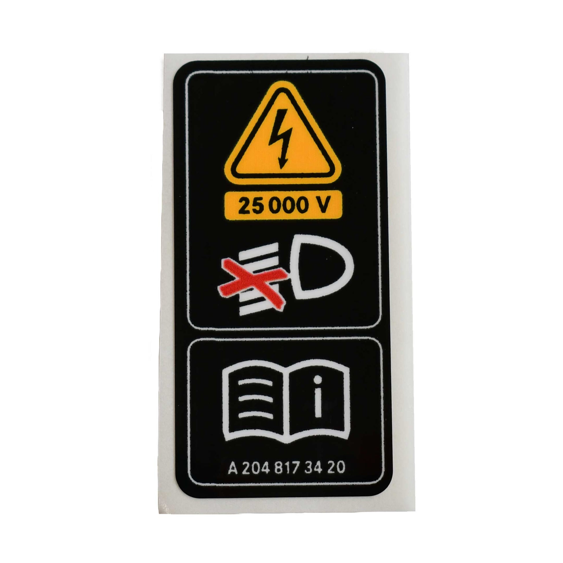 Classic Trim Parts - Xenon Headlight Warning Sticker Genuine Mercedes - Mercedes-Benz