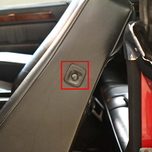 Seat Backrest Locking Button Trim (Black) Genuine Mercedes