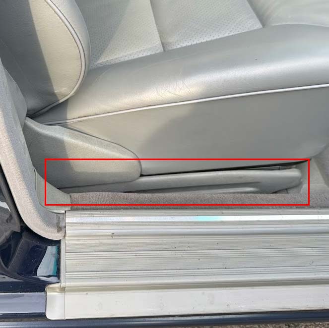 Lower Front Seat Cover (Right) Genuine Mercedes