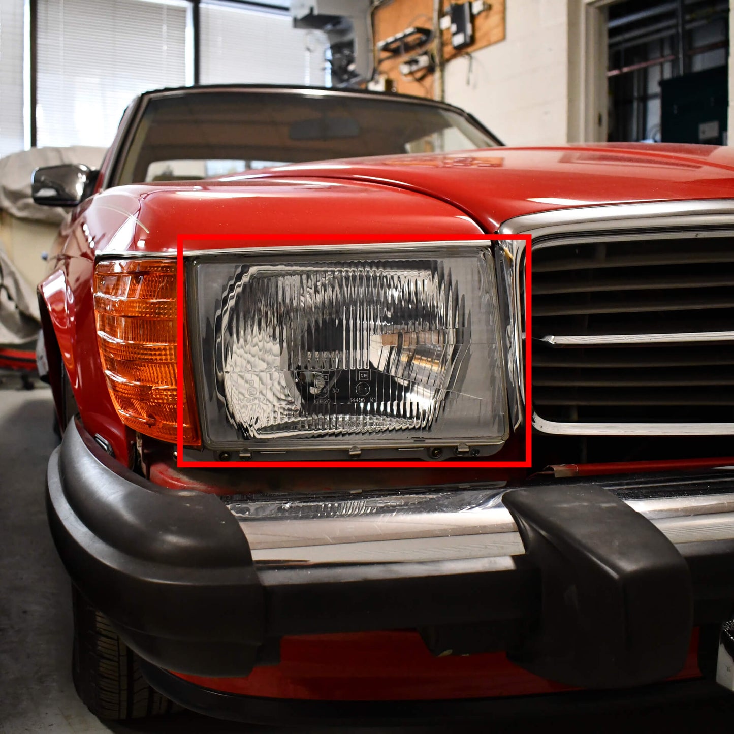 Classic Trim Parts - Euro Headlight Replacement Lens Genuine Mercedes - R107 and C107 Models - Mercedes-Benz