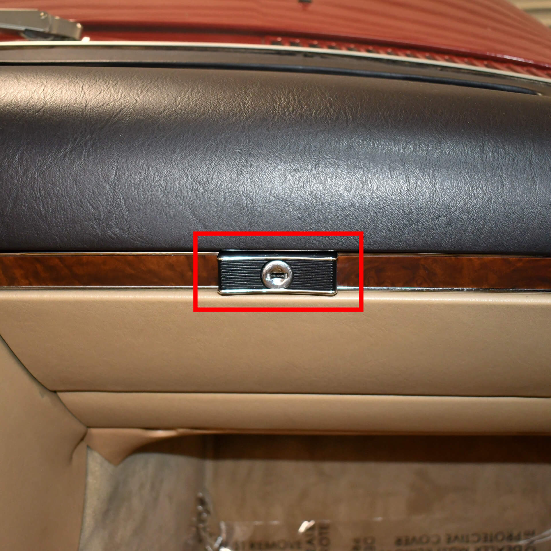 Classic Trim Parts - Glove Box Lock and Key Genuine Mercedes - R107, C107, and W116 Models - Mercedes-Benz