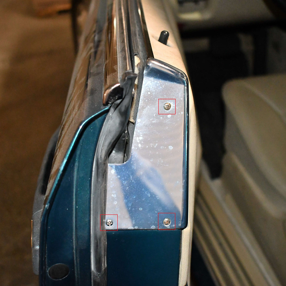 Door Jamb Plate Screw Genuine Mercedes R129 SLClass Classic Trim Parts