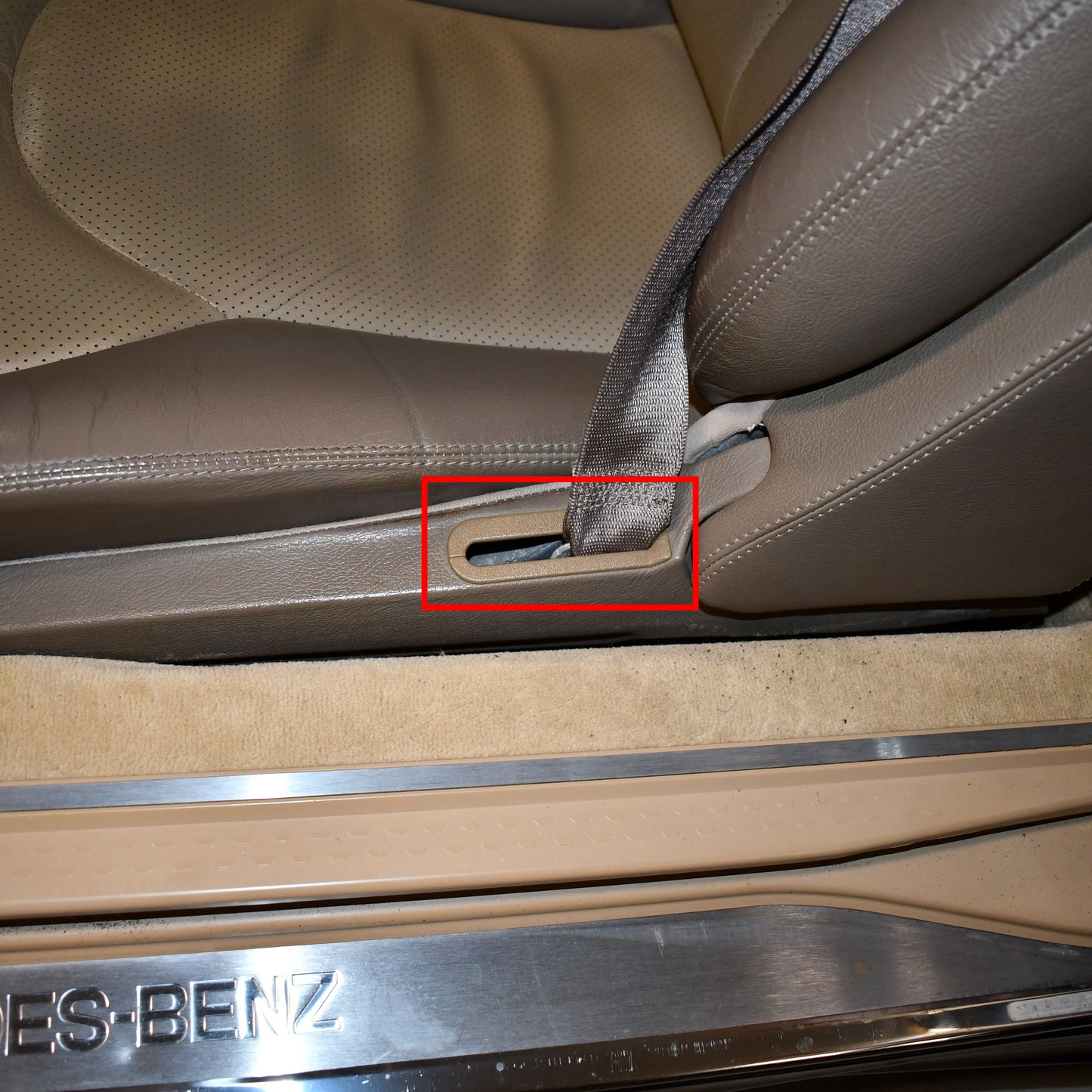 Seatbelt Trim Cutlet Covering Genuine Mercedes - R129 Models - Classic Trim Parts